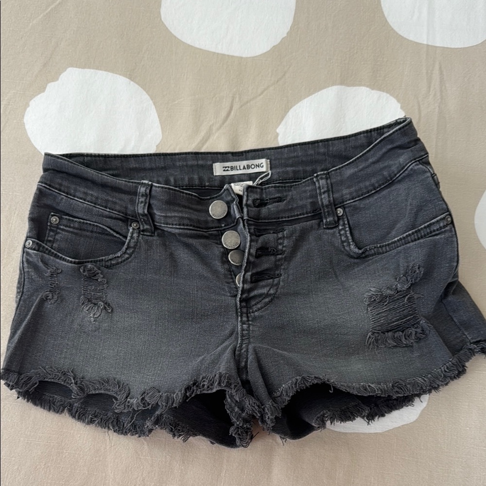 Billabong Women's Black Denim Shorts
